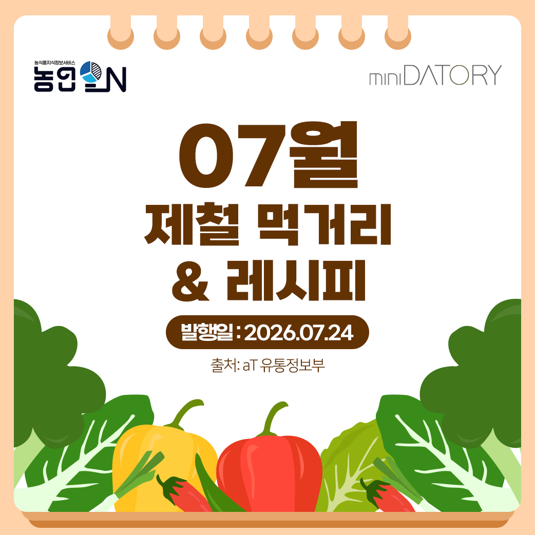 [제철 먹거리&레시피] 2026년 7월 '수박'